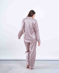 Striped Satin Pajama Set