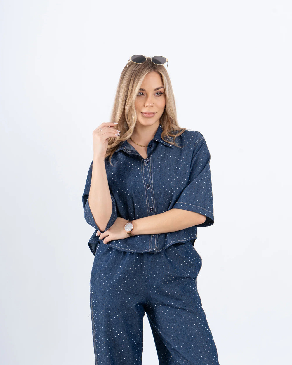 Sparkling Denim Shirt - Venti