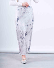 Printed Satin Maxi Skirt - Venti