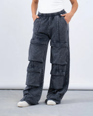 Oversized Cargo Pocket Sweatpants - Venti