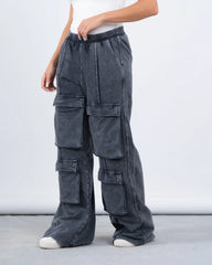 Oversized Cargo Pocket Sweatpants - Venti