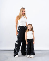 Bow Detail Wide-Leg Pants - Venti