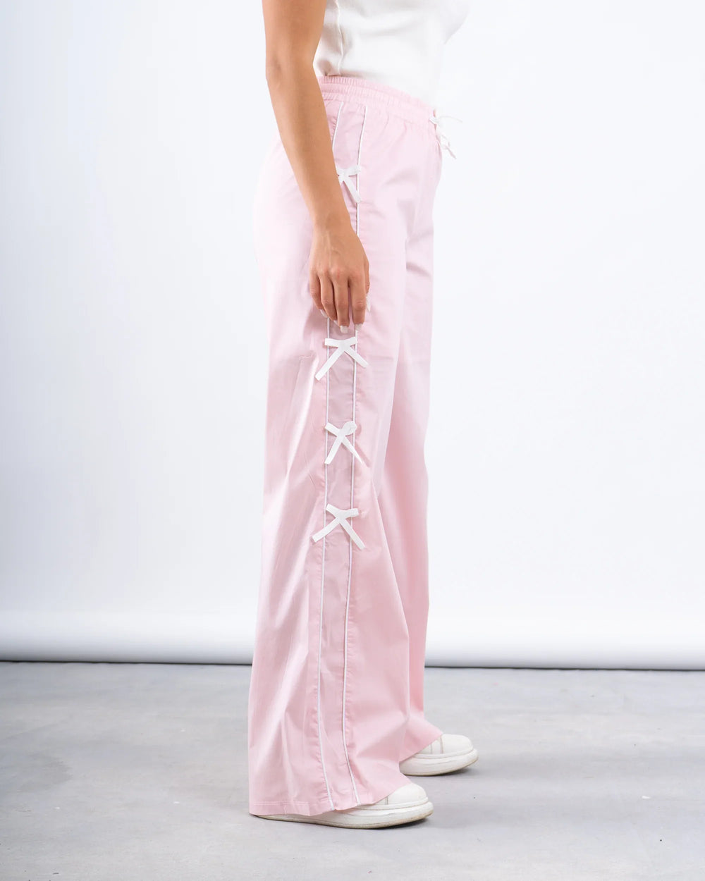 Bow Detail Wide-Leg Pants - Venti