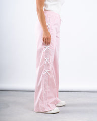 Bow Detail Wide-Leg Pants
