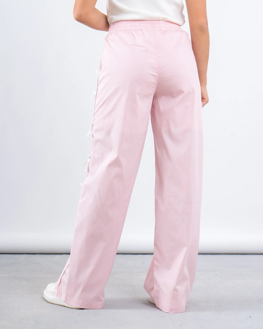 Bow Detail Wide-Leg Pants - Venti