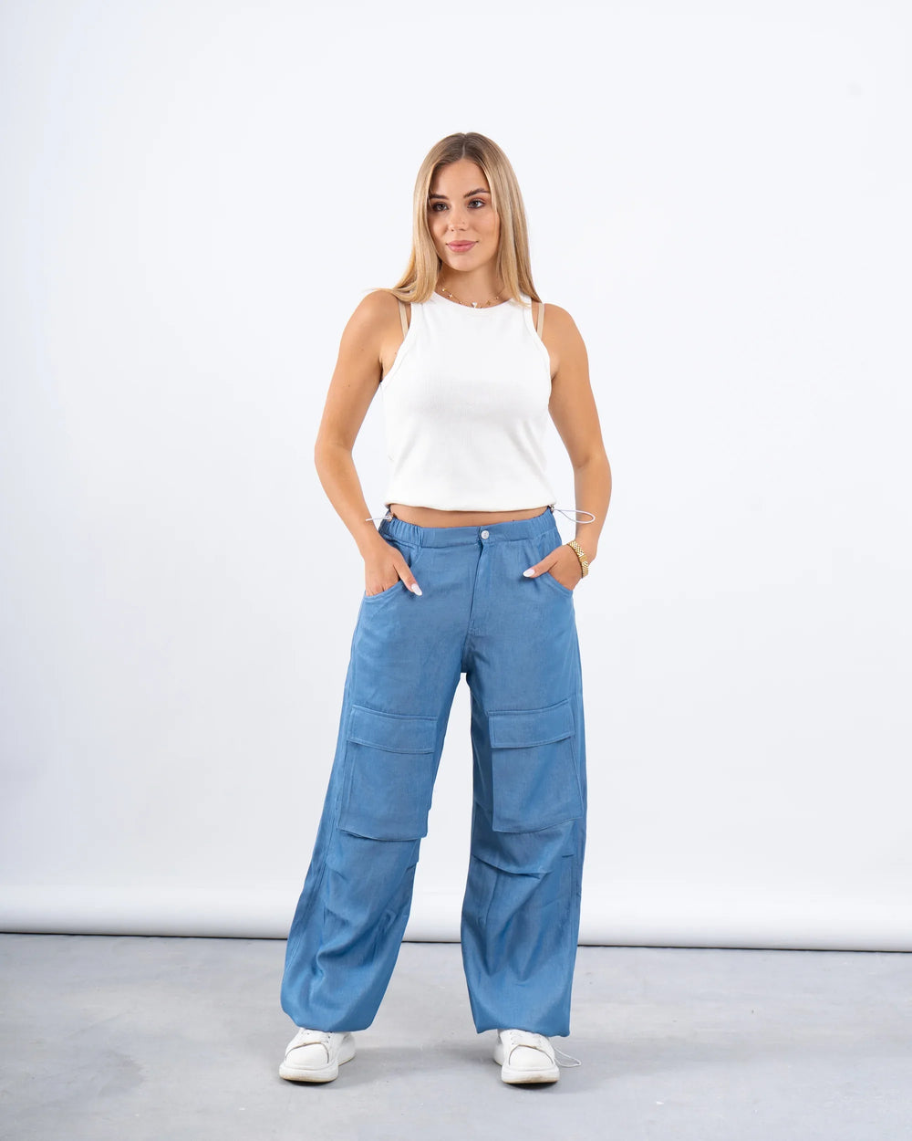 Soft Denim Utility Pants - Venti