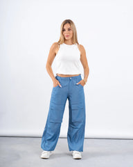 Soft Denim Utility Pants - Venti