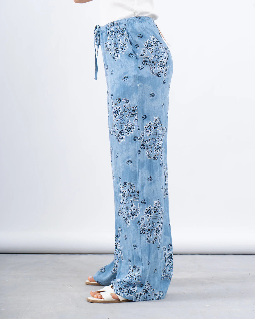 Printed Wide-Leg Pants - Venti