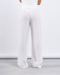 Linen Wide-Leg Pants