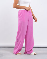 Linen Wide-Leg Pants