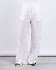 Linen Wide-Leg Pants