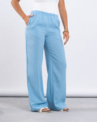 Linen Wide-Leg Pants