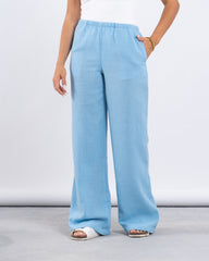 Linen Wide-Leg Pants
