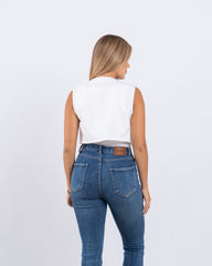 Embroidered Floral Vest