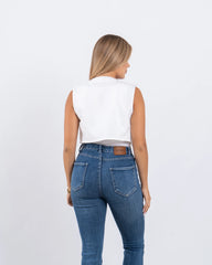 Embroidered Floral Vest - Venti