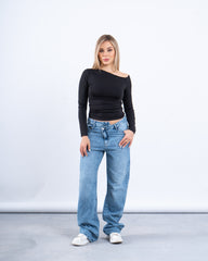 Off-Shoulder Draped Top