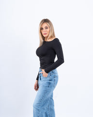 Off-Shoulder Draped Top