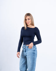 Off-Shoulder Draped Top
