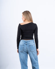 Off-Shoulder Draped Top