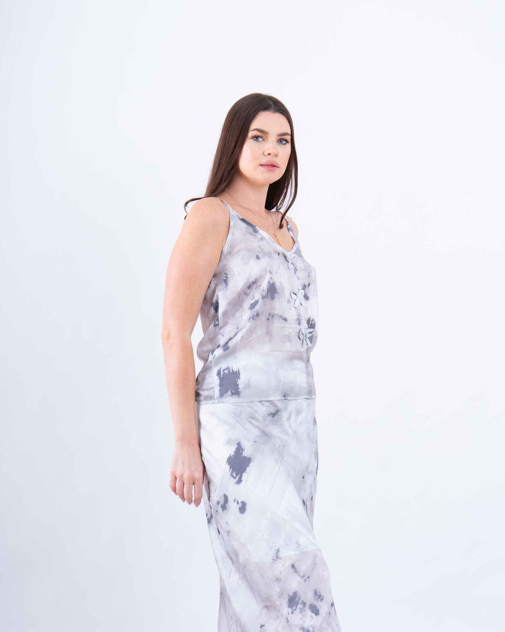 Satin Bow-Detail Cami Top - Venti