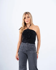 Pop-Out Flower Halter Top - Venti