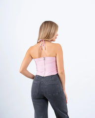 Pop-Out Flower Halter Top - Venti