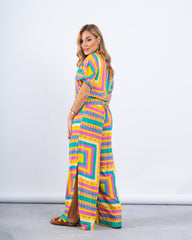 Printed Tie-Front Shirt