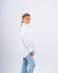 Sparkling Embellished Oversized Shirt