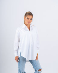 Sparkling Embellished Oversized Shirt