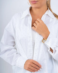Sparkling Embellished Oversized Shirt - Venti