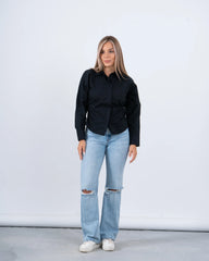 Ruched Waist Fitted Shirt - Venti