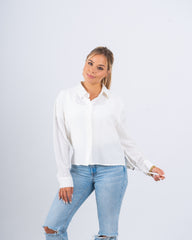 Drawstring Detail Textured Shirt
