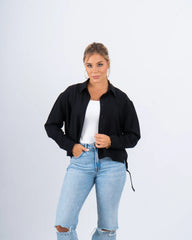 Drawstring Detail Textured Shirt - Venti