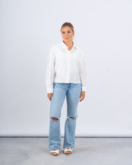 Drawstring Detail Textured Shirt
