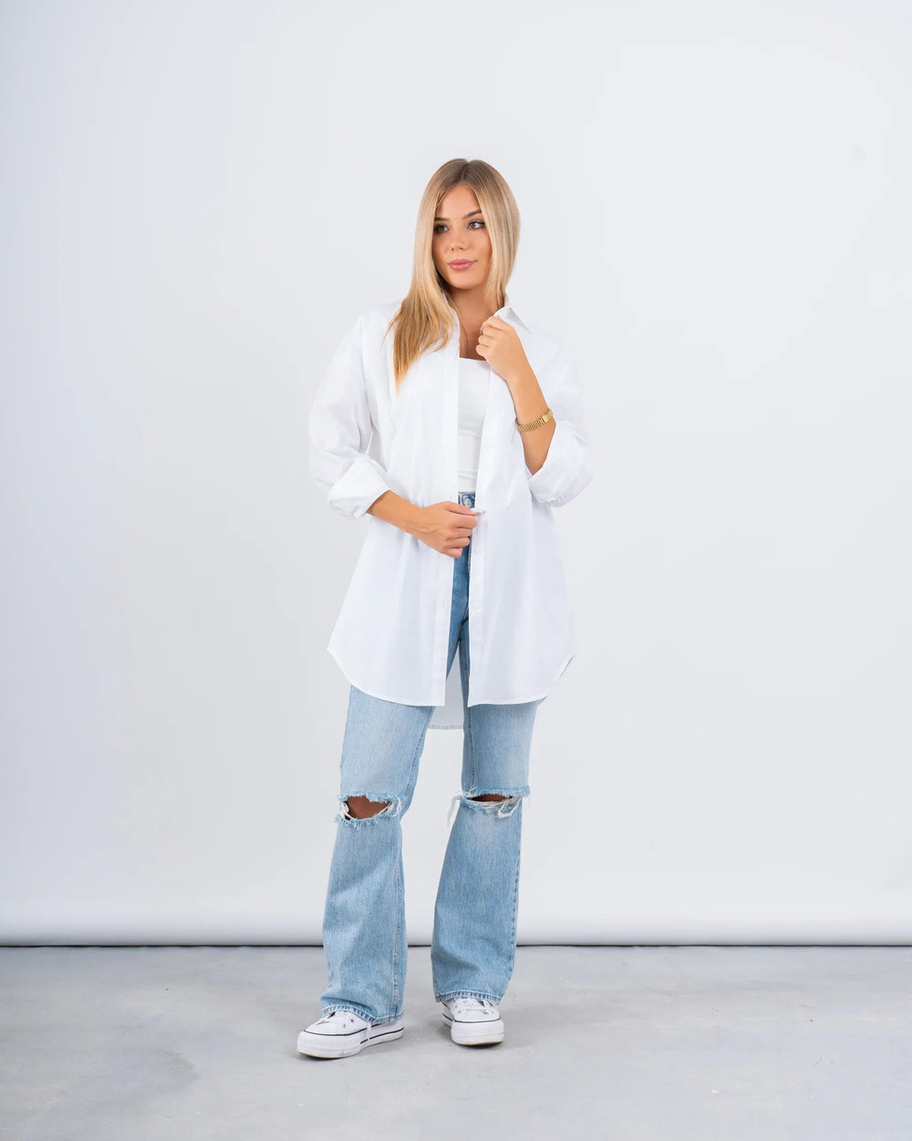 Essential Oversized Poplin Shirt - Venti