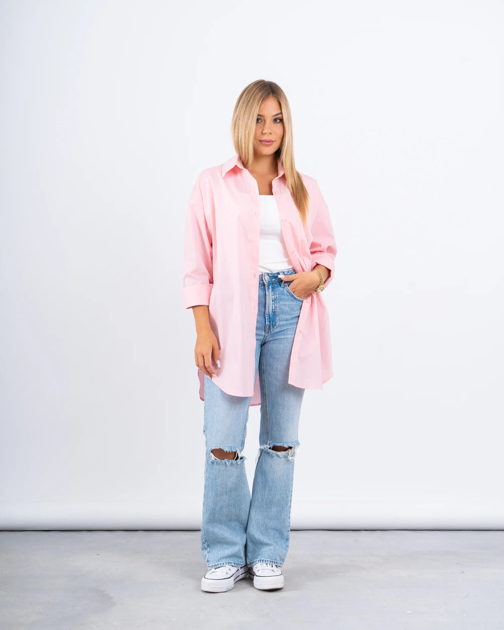 Essential Oversized Poplin Shirt - Venti