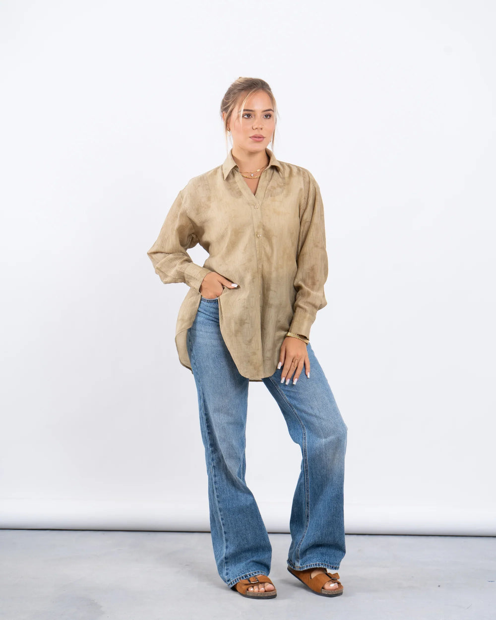 Sheer Oversized Shirt - Venti