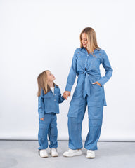 Embellished Tie-Front Shirt