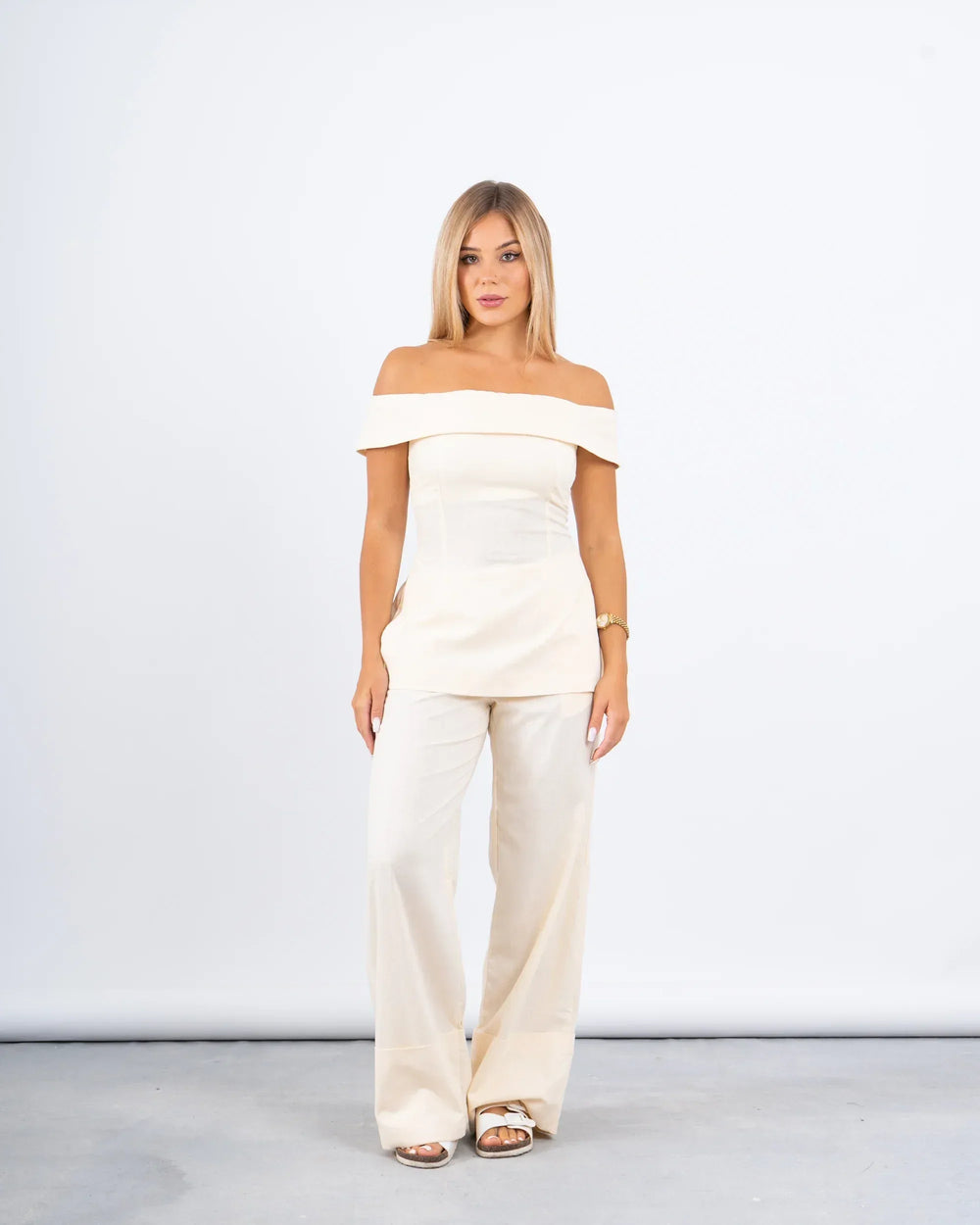 Off-Shoulder Fitted Top - Venti