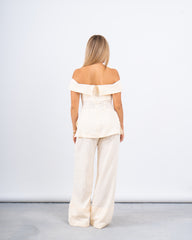 Off-Shoulder Fitted Top