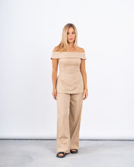 Off-Shoulder Fitted Top