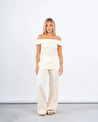 Off-Shoulder Fitted Top - Venti