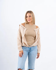 Drop-Shoulder Top With attached Tanktop - Venti