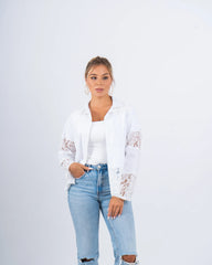 Lace Button-Up Shirt - Venti