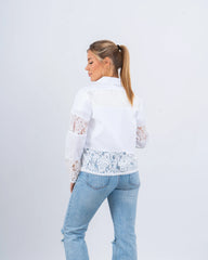 Lace Button-Up Shirt - Venti