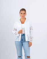 Lace Button-Up Shirt - Venti