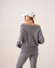 Off Shoulder Knit Top