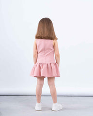 Bow Detail Drop-Waist Dress