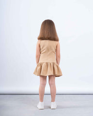 Bow Detail Drop-Waist Dress