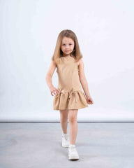 Bow Detail Drop-Waist Dress